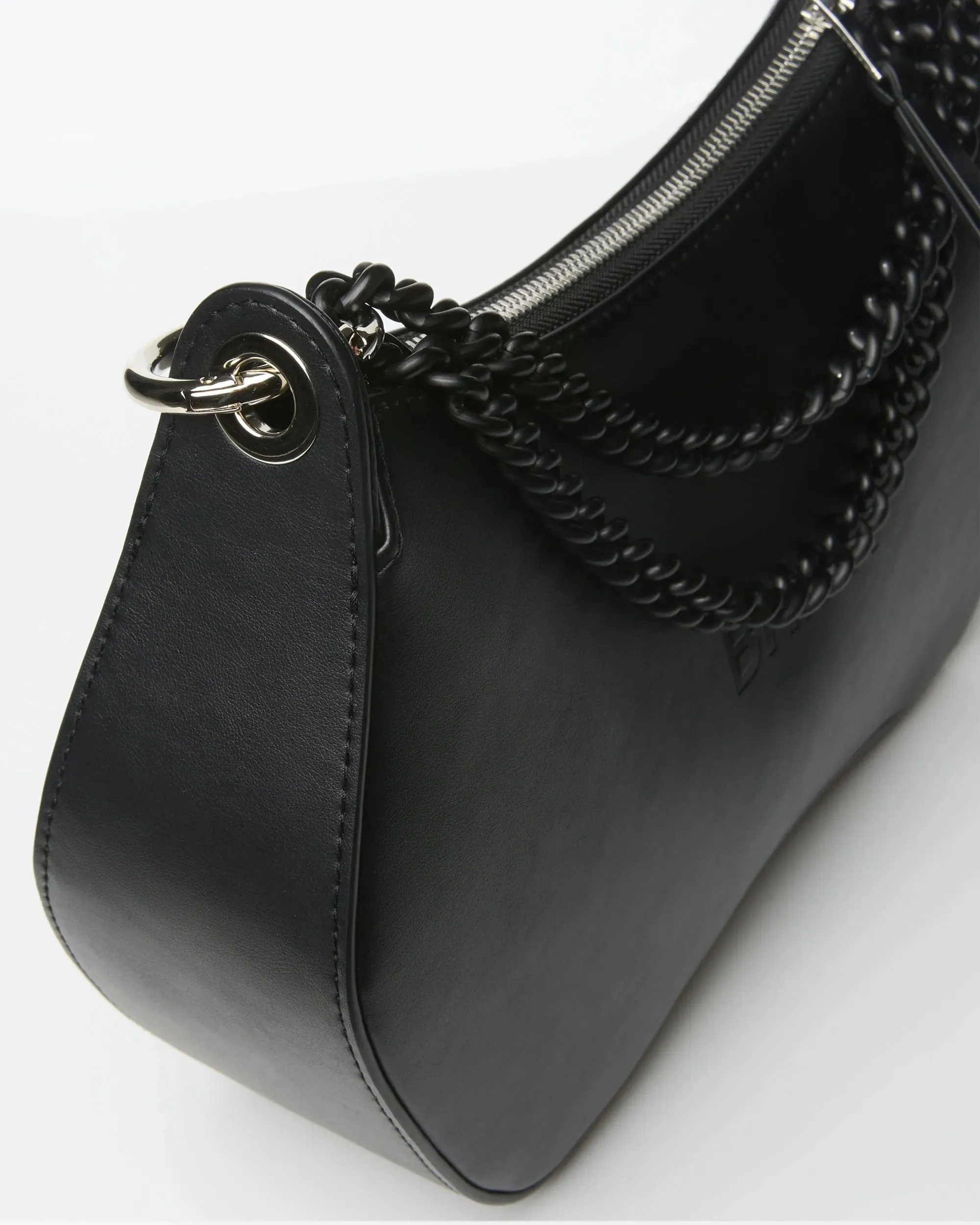 Noir BHMA Vegan Corn Leather Crossbody | Black