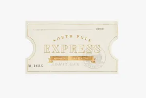 North Pole Express Ticket Shaped Guest Towels