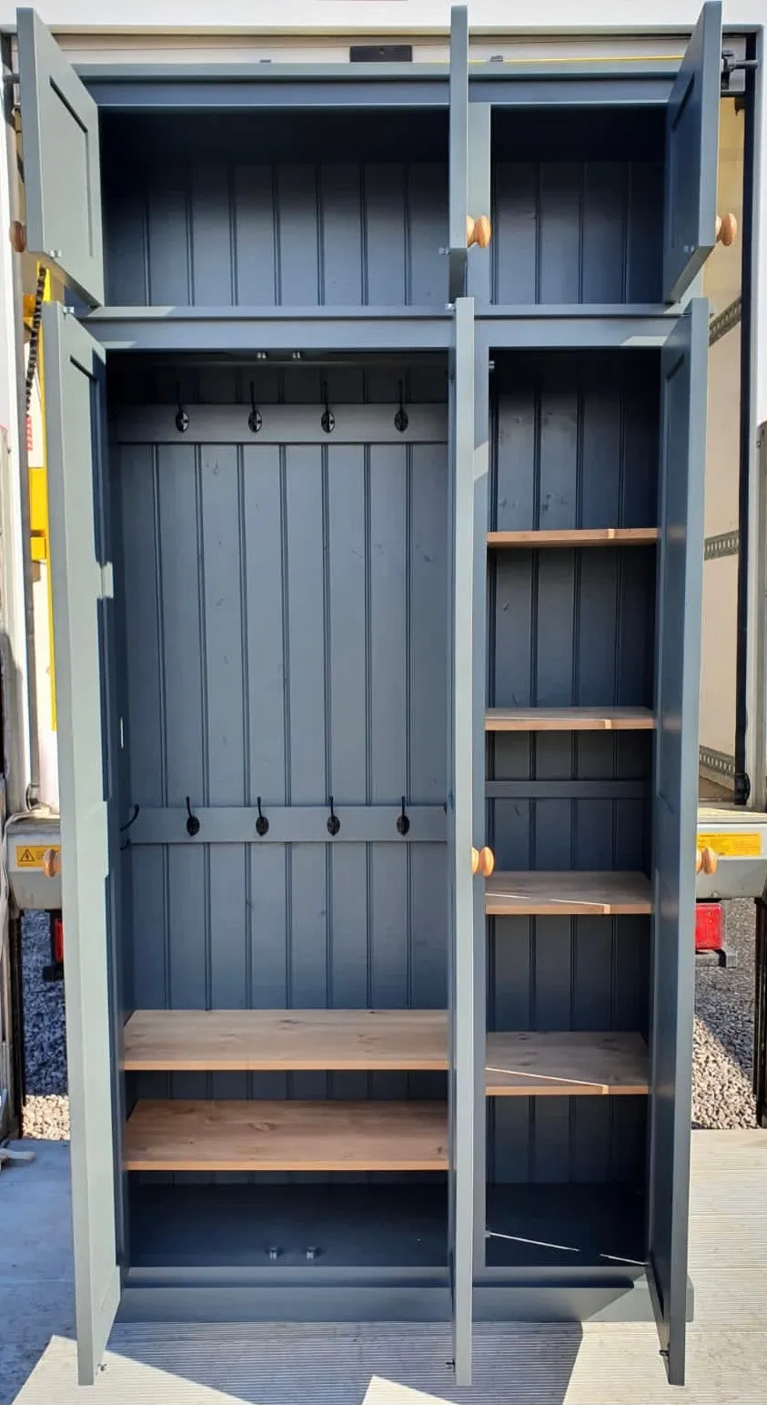 **NOW SOLD OUT** DELIVERED BEFORE CHRISTMAS - IN STOCK **3 Door Hall, Utility, Coat & Shoe with TOP BOX Storage Cupboard (35 cm deep) CHOOSE YOUR COLOUR