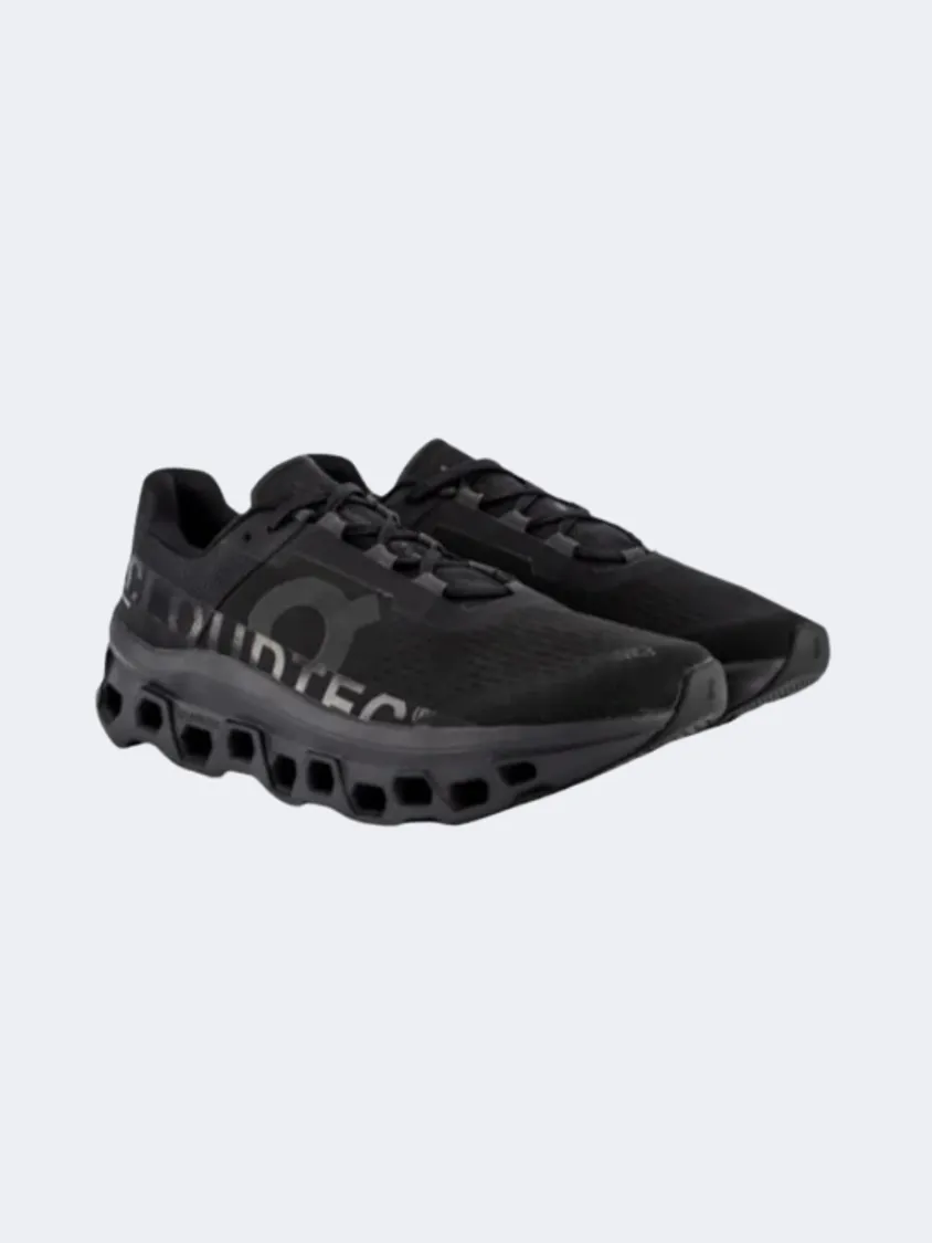 On Cloudmonster 1 Men Running Shoes Black