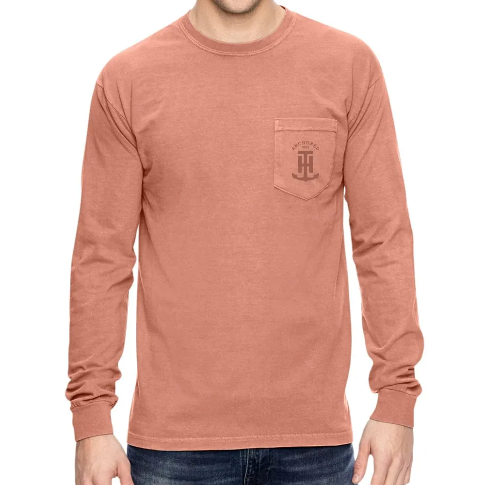 Orange Stay Anchored Long Sleeve Shirt