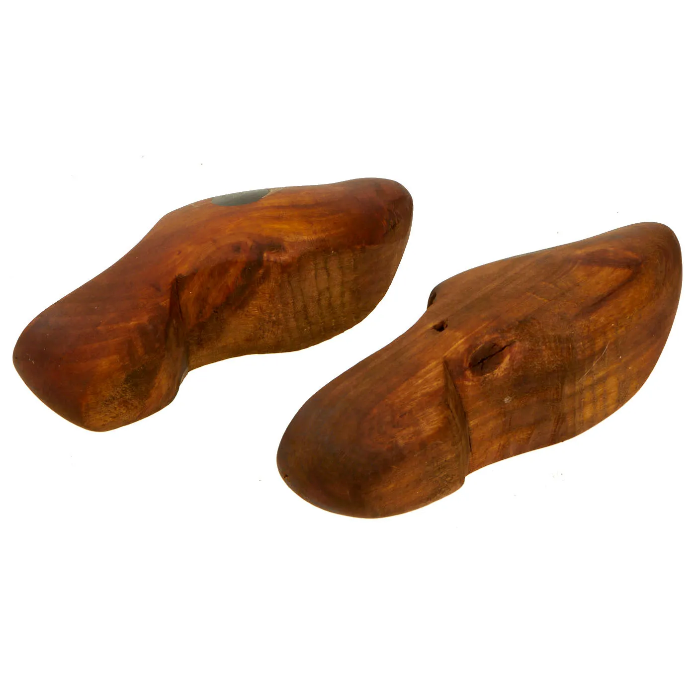 Original U.S. WWII Bring Back French Sabot Wooden Clogs 29th Infantry Division Marked “D-Day” and “V-Day”