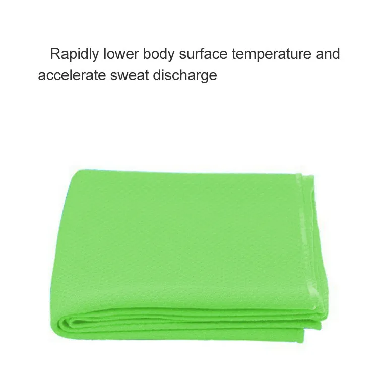 Outdoor Sports Portable Cold Feeling Prevent Heatstroke Ice Towel, Size: 30*80cm(Green)