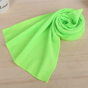 Outdoor Sports Portable Cold Feeling Prevent Heatstroke Ice Towel, Size: 30*80cm(Green)