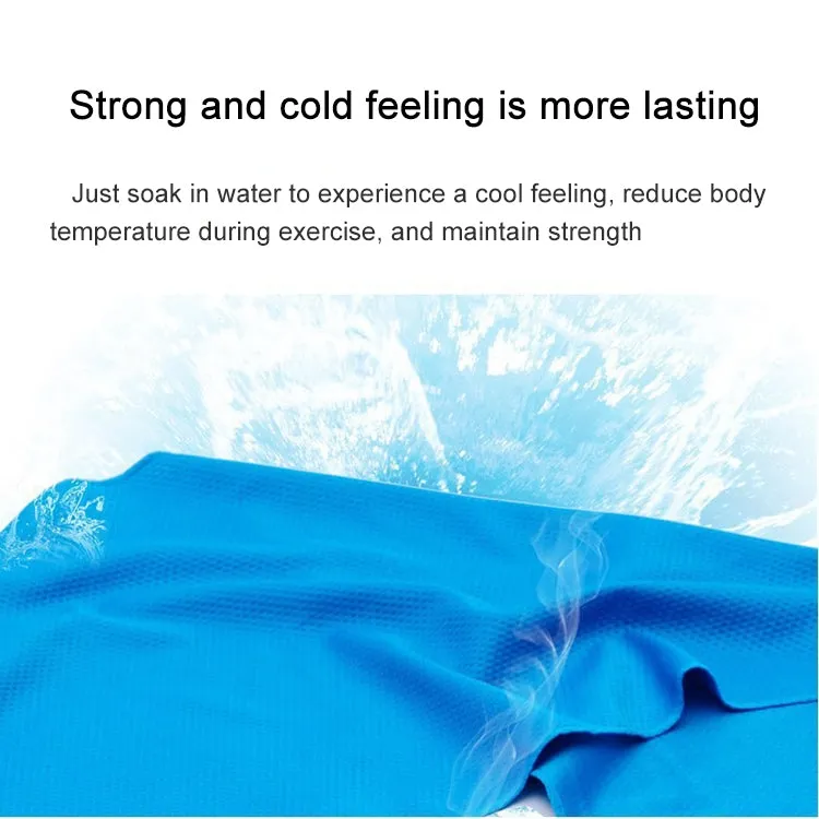 Outdoor Sports Portable Cold Feeling Prevent Heatstroke Ice Towel, Size: 30*80cm(Green)