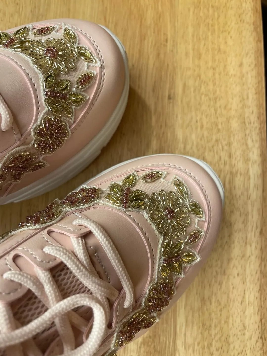 Pink Designer Festive Sneakers