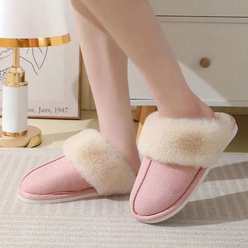 Plush Slip-On Slippers