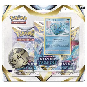 Pokémon Trading Card Game Sword & Shield 12: Silver Tempest Manaphy Booster 3 Pack