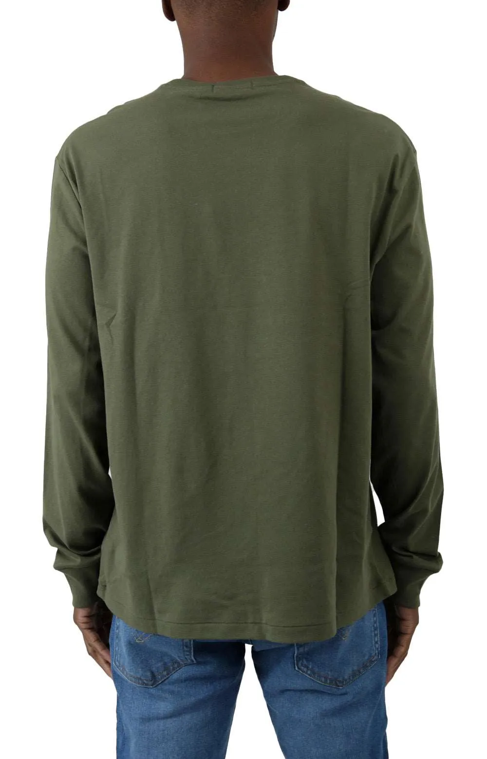 Polo Ralph Lauren Long Sleeve Jersey Shirt - Dark Sage with Expedition Polo Bear