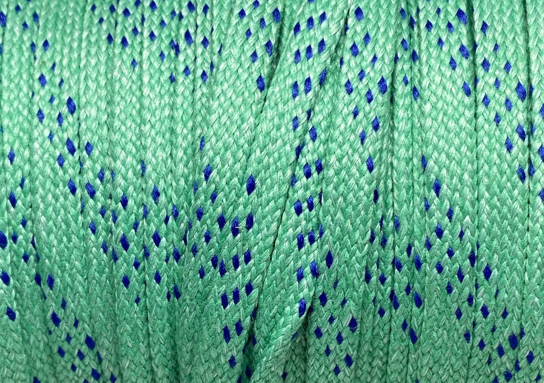 Premium Sport Laces - Frost Green with Royal Blue Accents