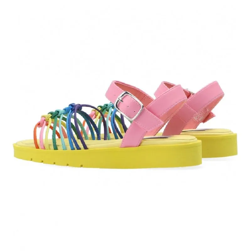 Print Logo Sandals