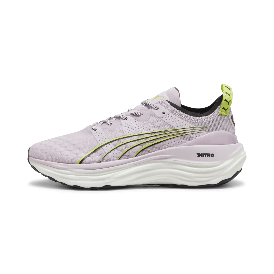 Puma ForeverRun Nitro Women's  Running Shoes in Grape Mist-Puma Black-Lime Pow SS24