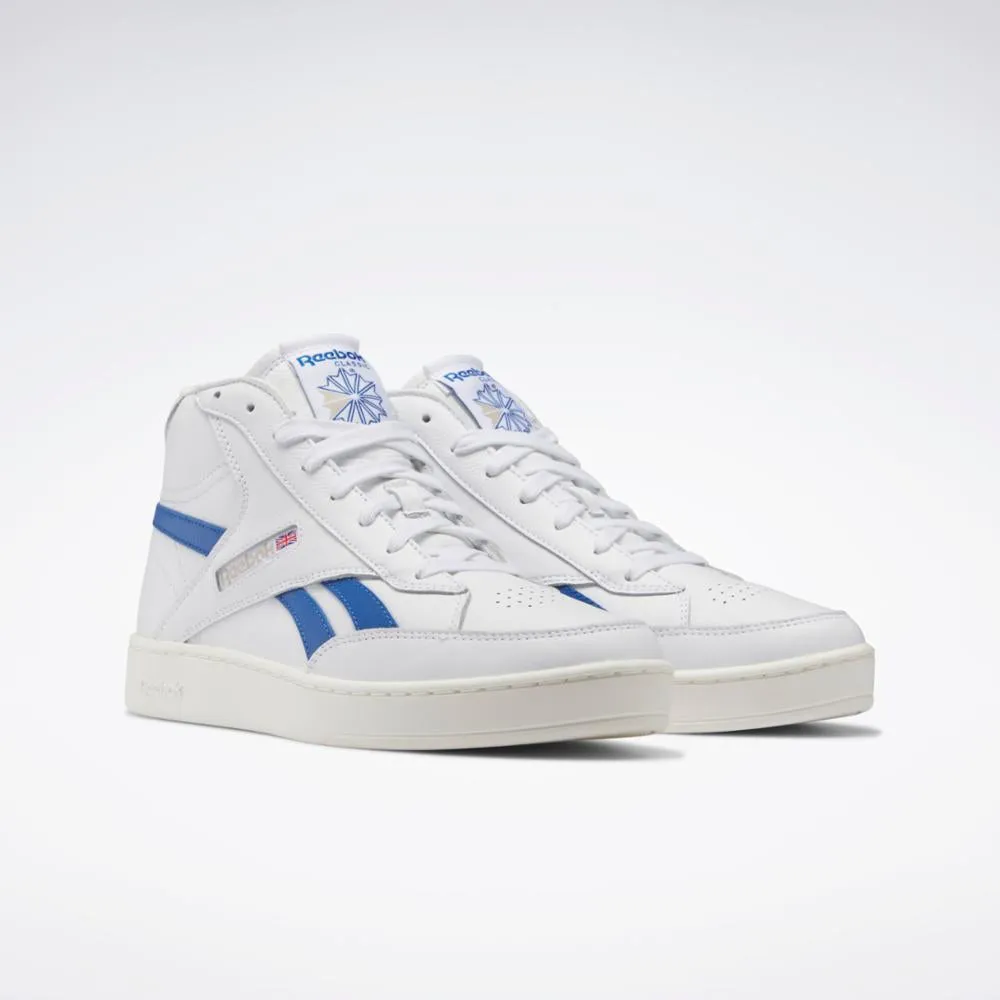 Reebok Footwear Men Club C 85 Form Hi Shoes FTWWHT/CHALK/VECBLU