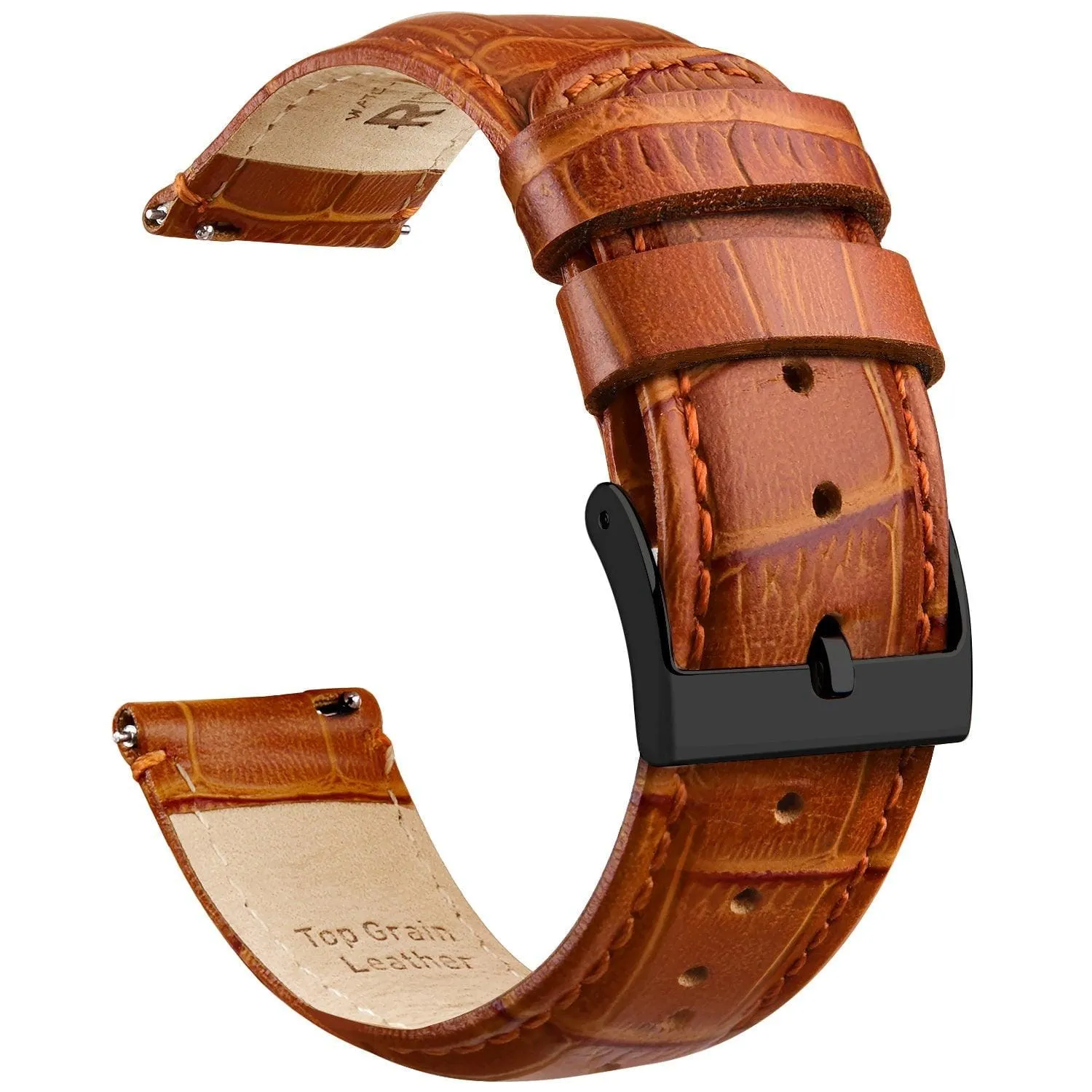 Ritche  Brown Alligator Leather Watch Band