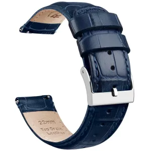 Ritche Navy Blue Alligator Leather Watch Band