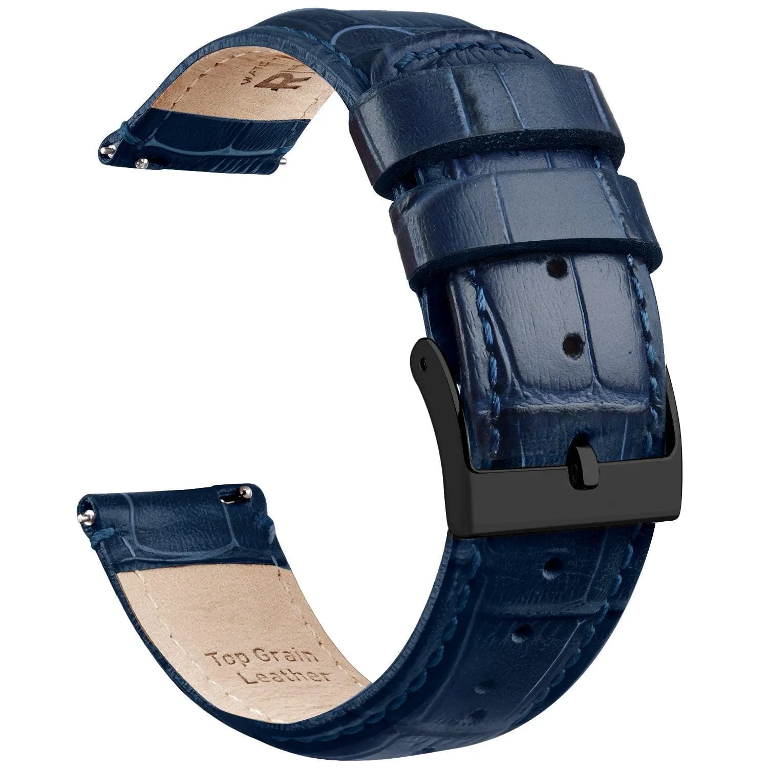 Ritche Navy Blue Alligator Leather Watch Band