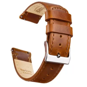 Ritche Top Grain Toffee brown Leather Watch Bands