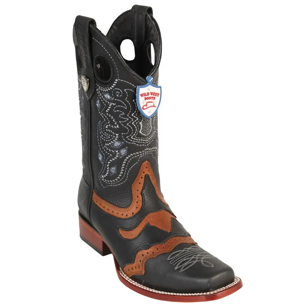 Rodeo Square Toe Cowboy Boots