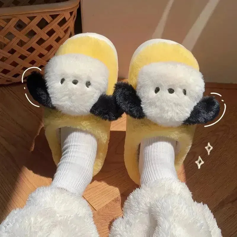 Sanrio Pochacco Cute Warm Sandals