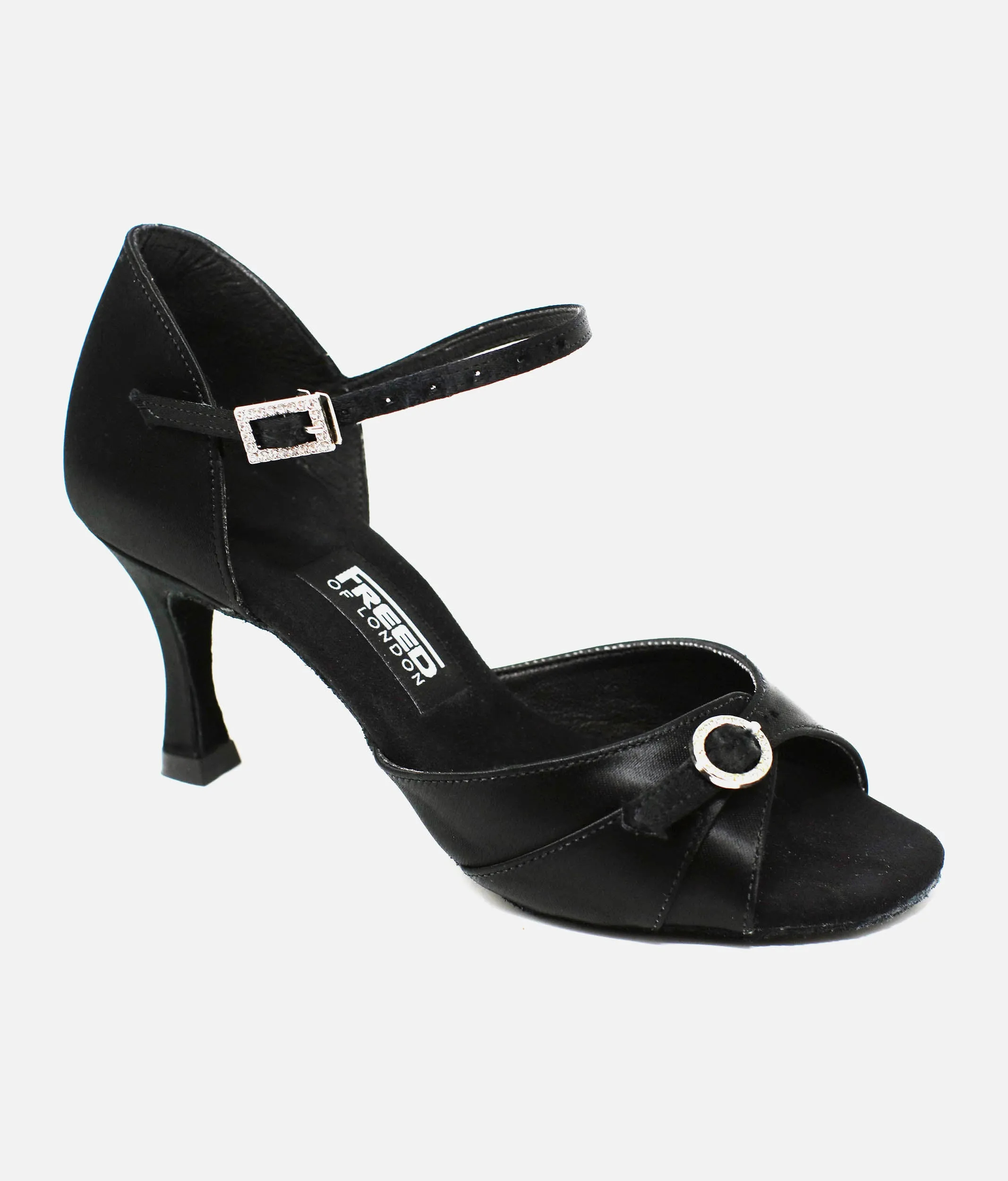 Satin Dance Shoes, Salsa Dance Shoes - Leona