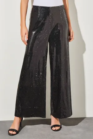 Sequins Wide-Leg Pants