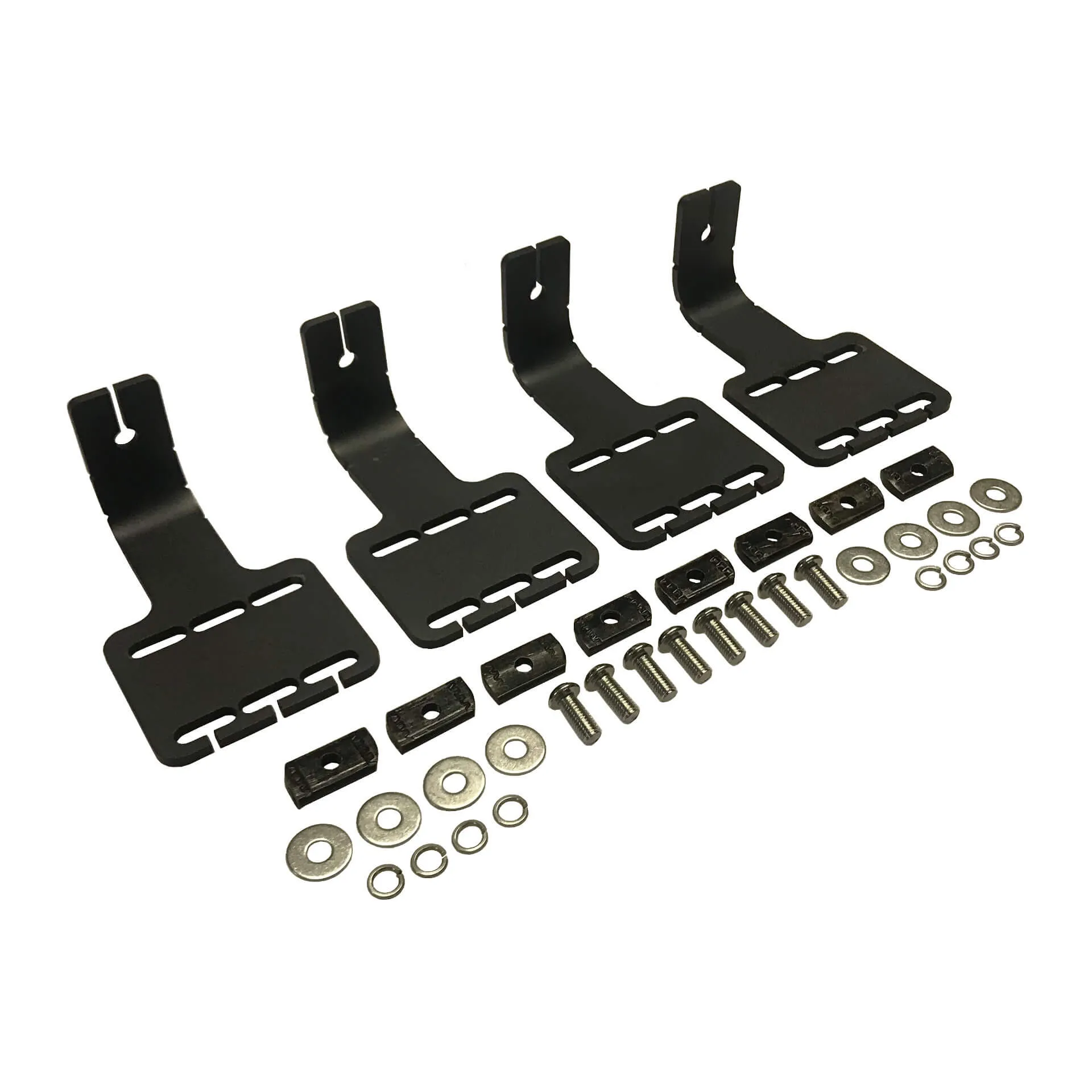 Set of Four LED Light Brackets for Direct4x4 AluMod Low Profile Roof Racks