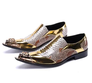 Shine Pointed Toe Slip-On Shoes