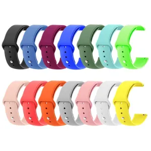 Silicone Button Style Watch Straps Compatible with Timex 22mm Range