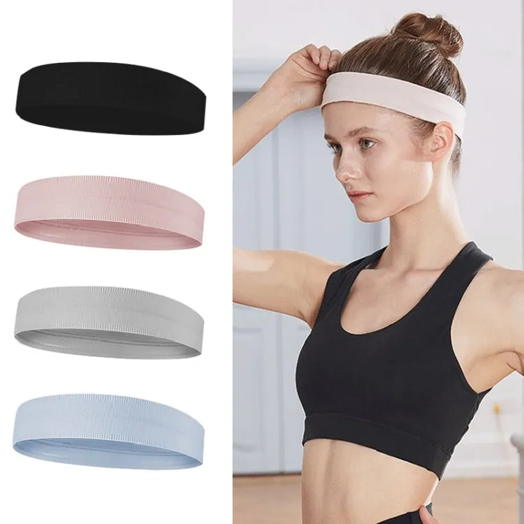 Silicone Non-slip Running Sweat-absorbent Headband(Pink)