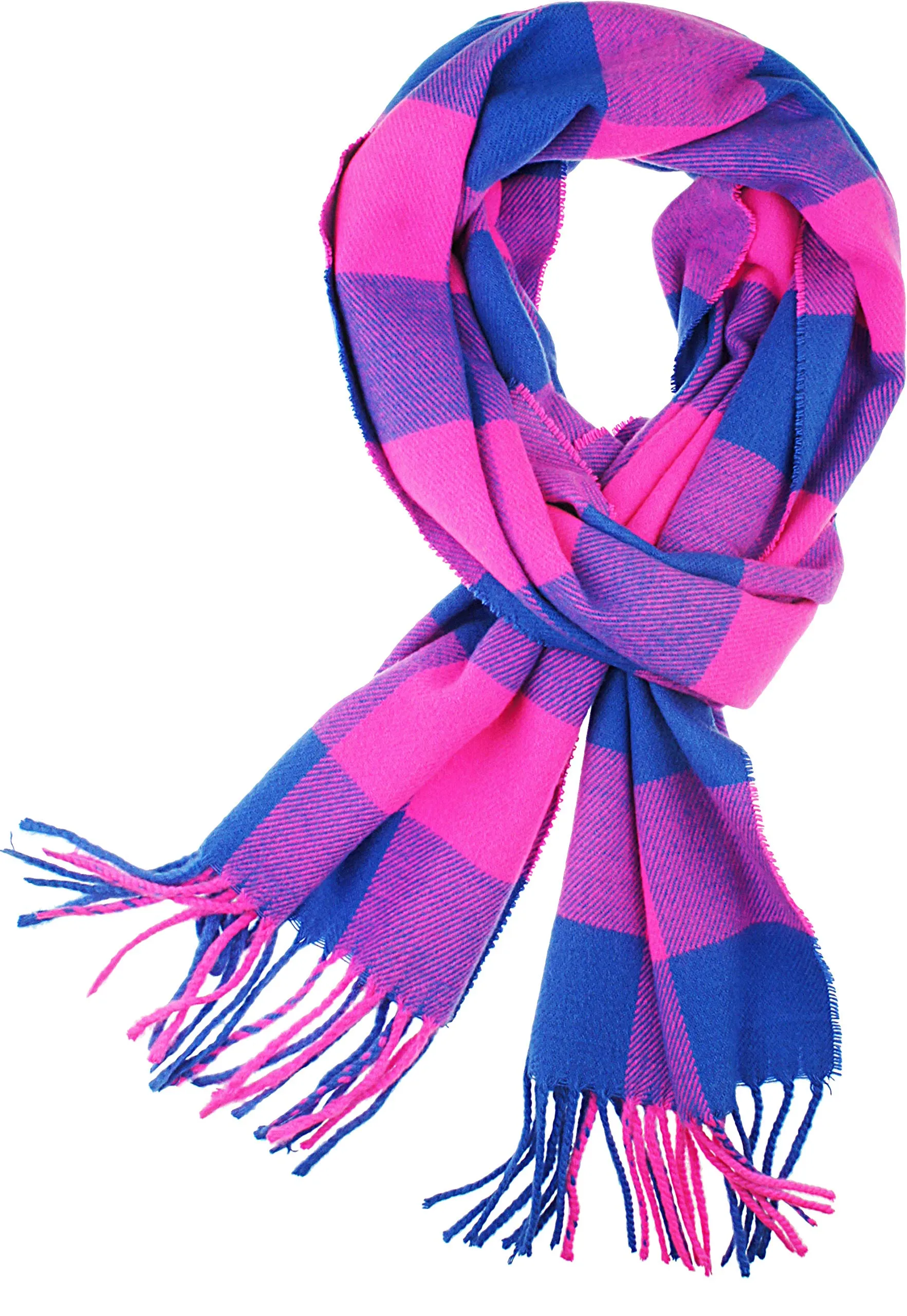 Soft Light Weight Plaid Cashmere Scarf