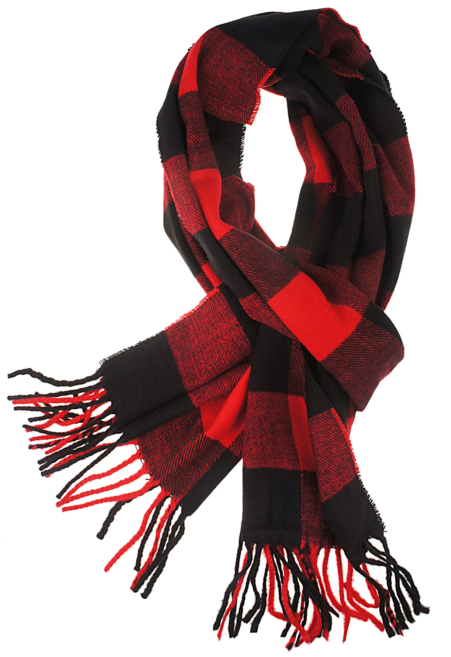 Soft Light Weight Plaid Cashmere Scarf