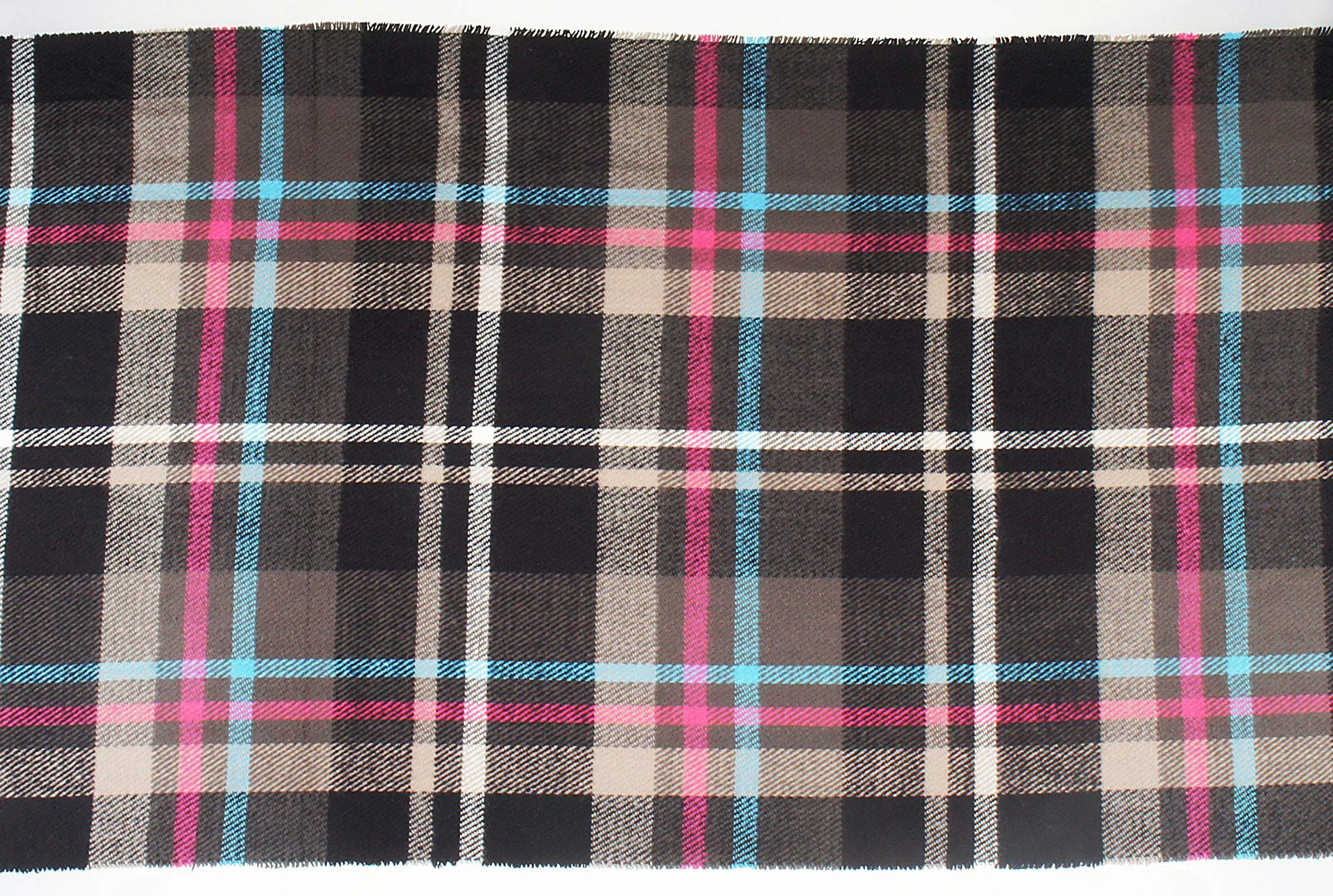 Soft Light Weight Plaid Cashmere Scarf