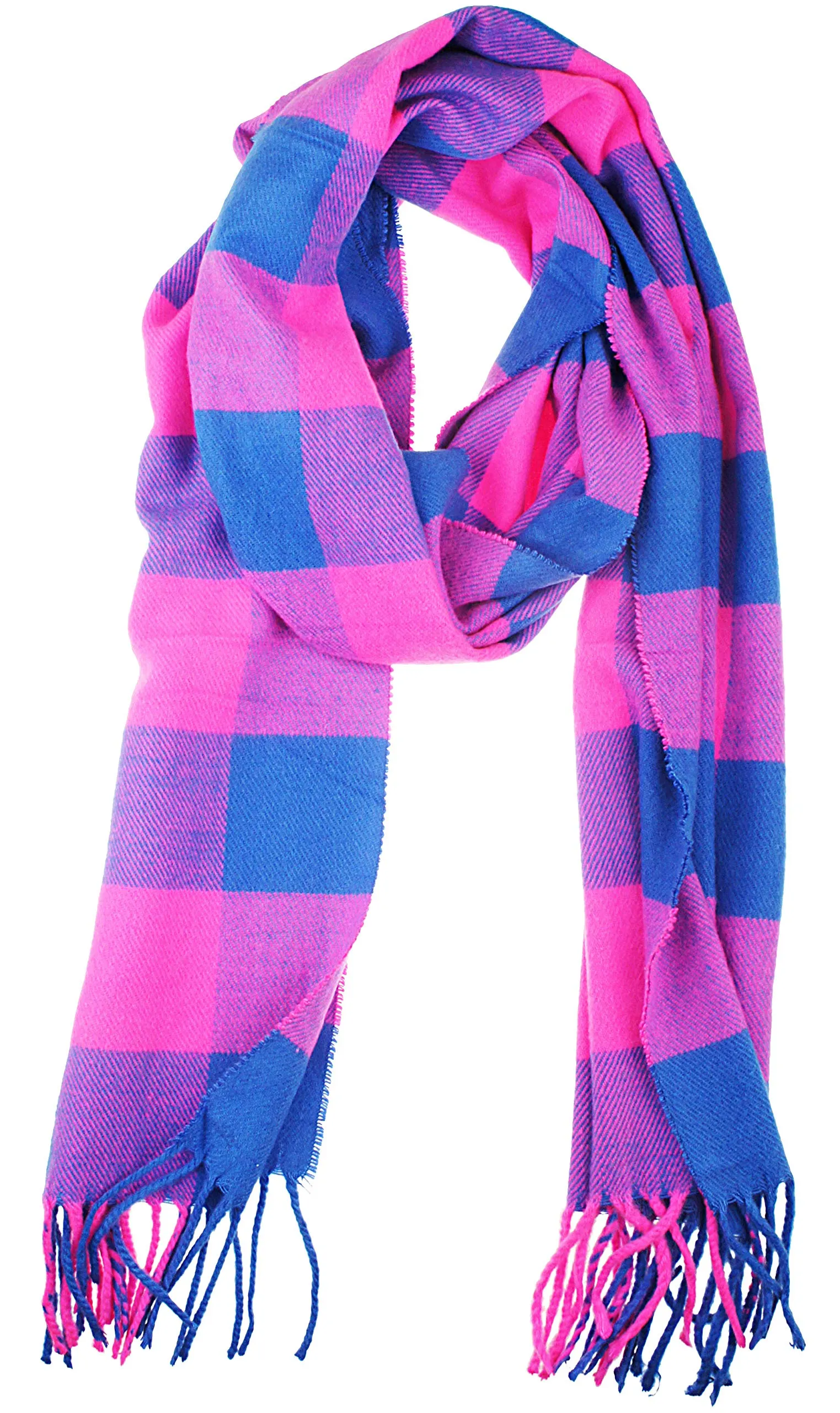 Soft Light Weight Plaid Cashmere Scarf