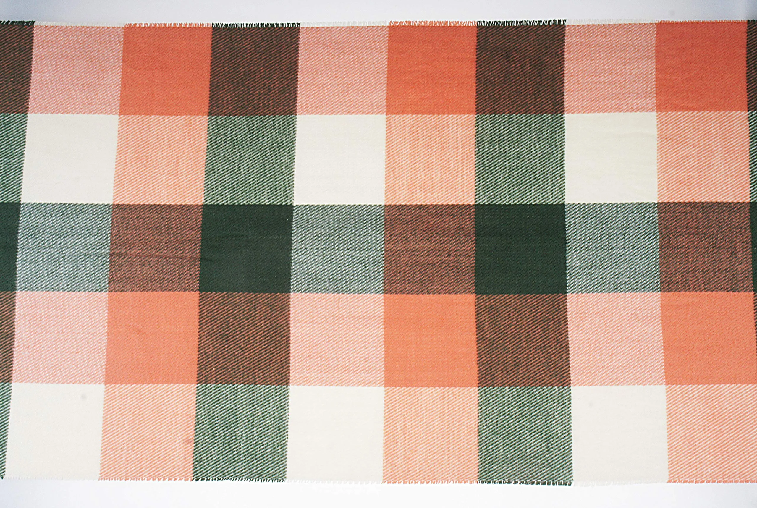 Soft Light Weight Plaid Cashmere Scarf