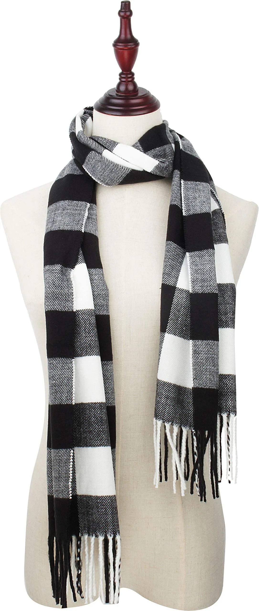 Soft Light Weight Plaid Cashmere Scarf