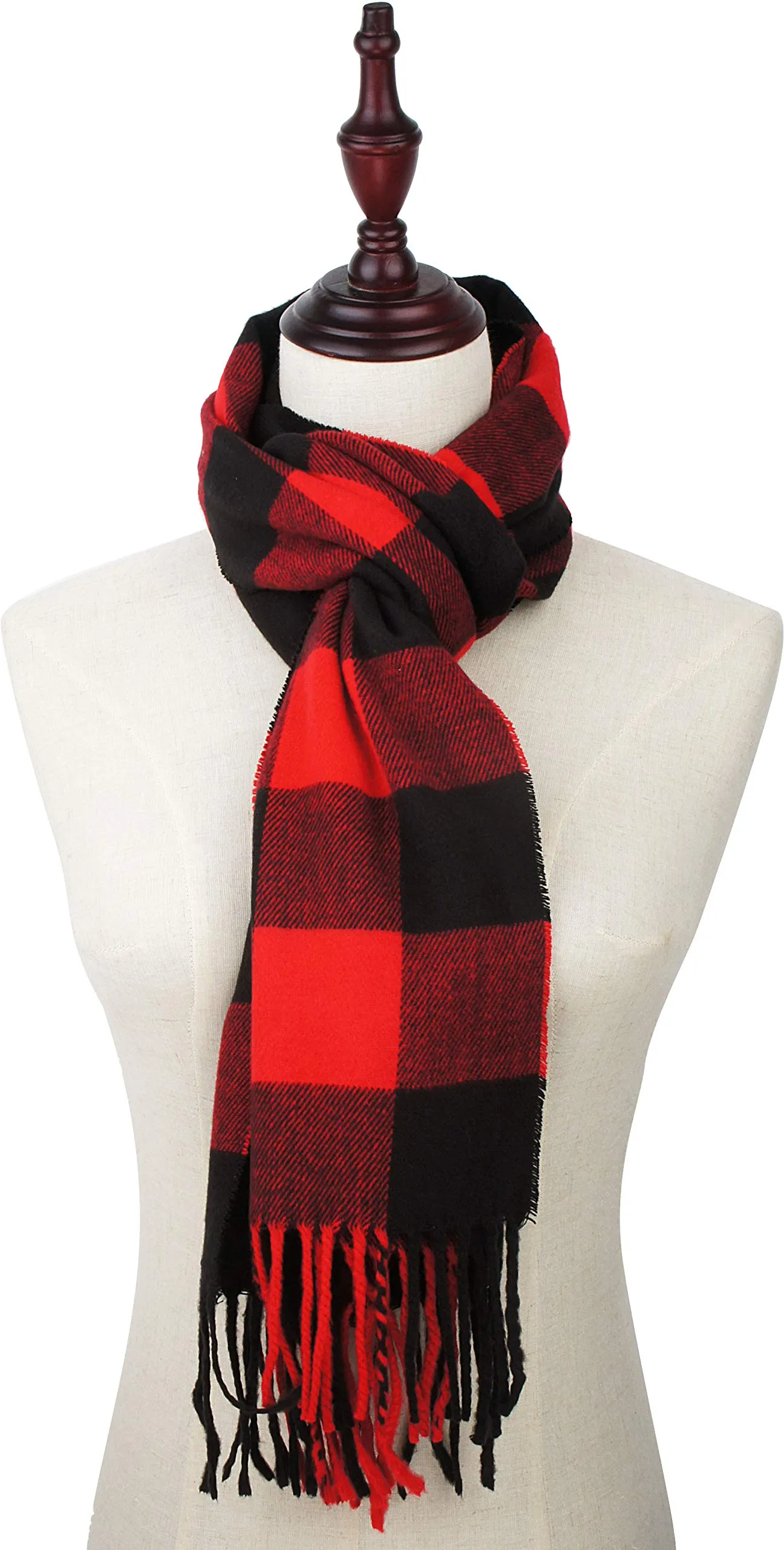 Soft Light Weight Plaid Cashmere Scarf