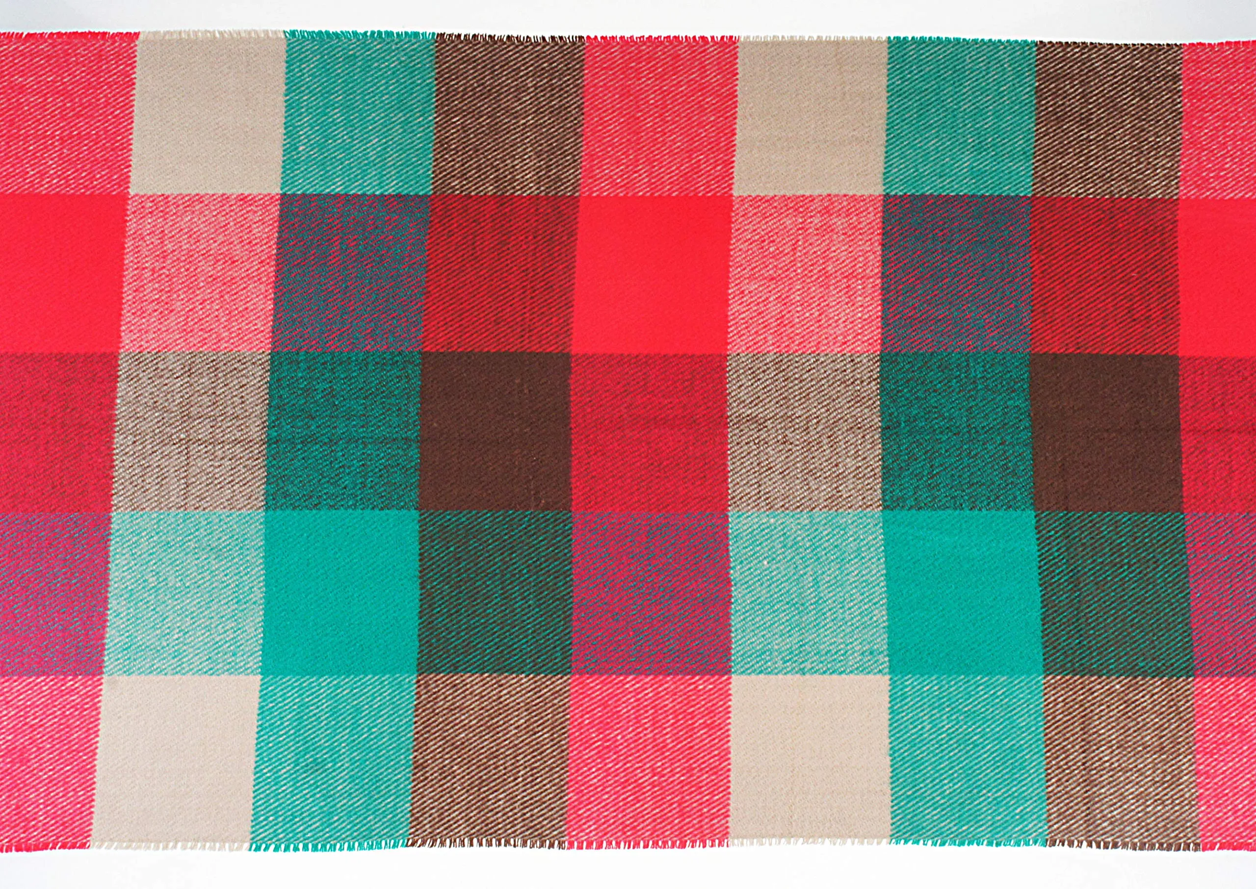 Soft Light Weight Plaid Cashmere Scarf