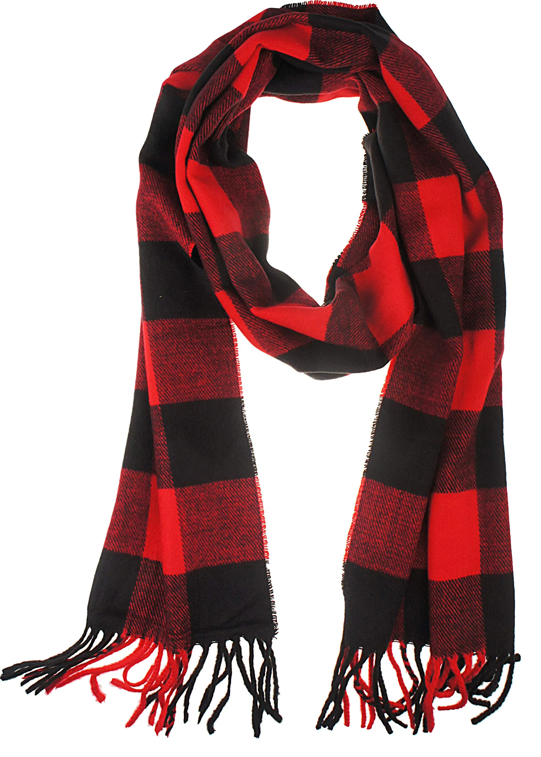 Soft Light Weight Plaid Cashmere Scarf