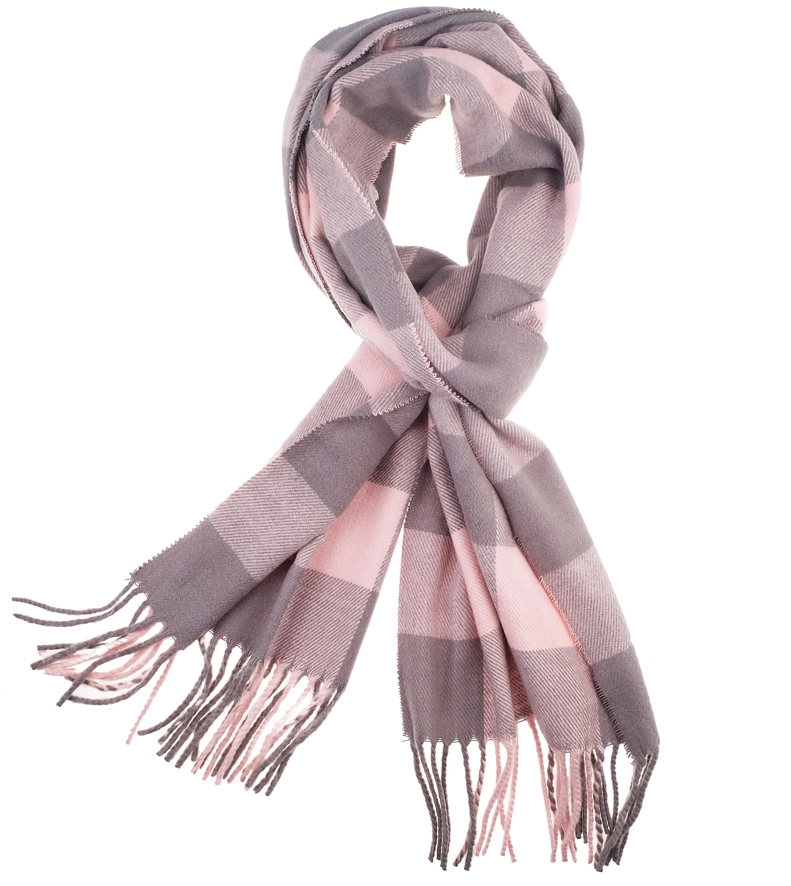 Soft Light Weight Plaid Cashmere Scarf