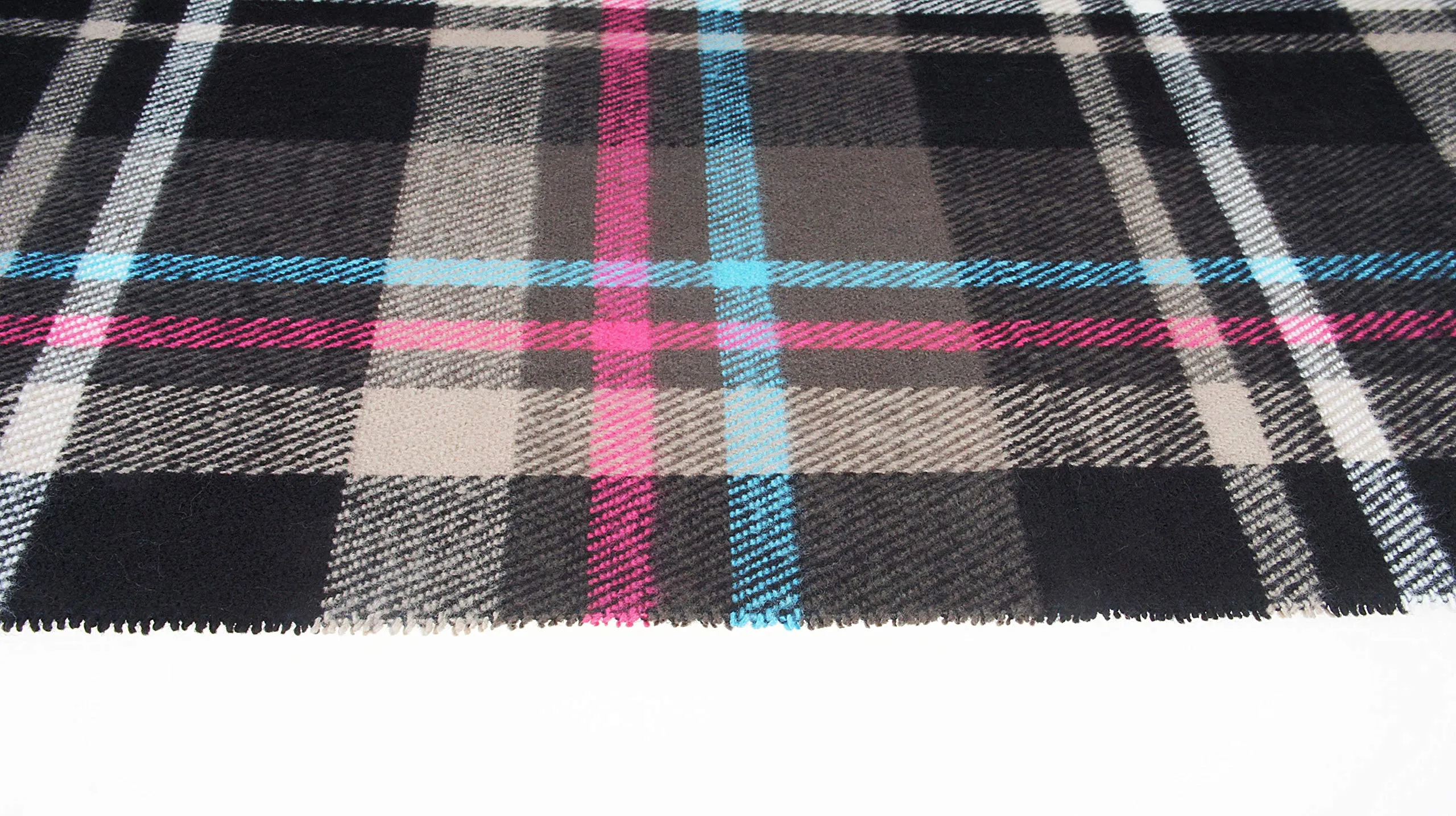 Soft Light Weight Plaid Cashmere Scarf