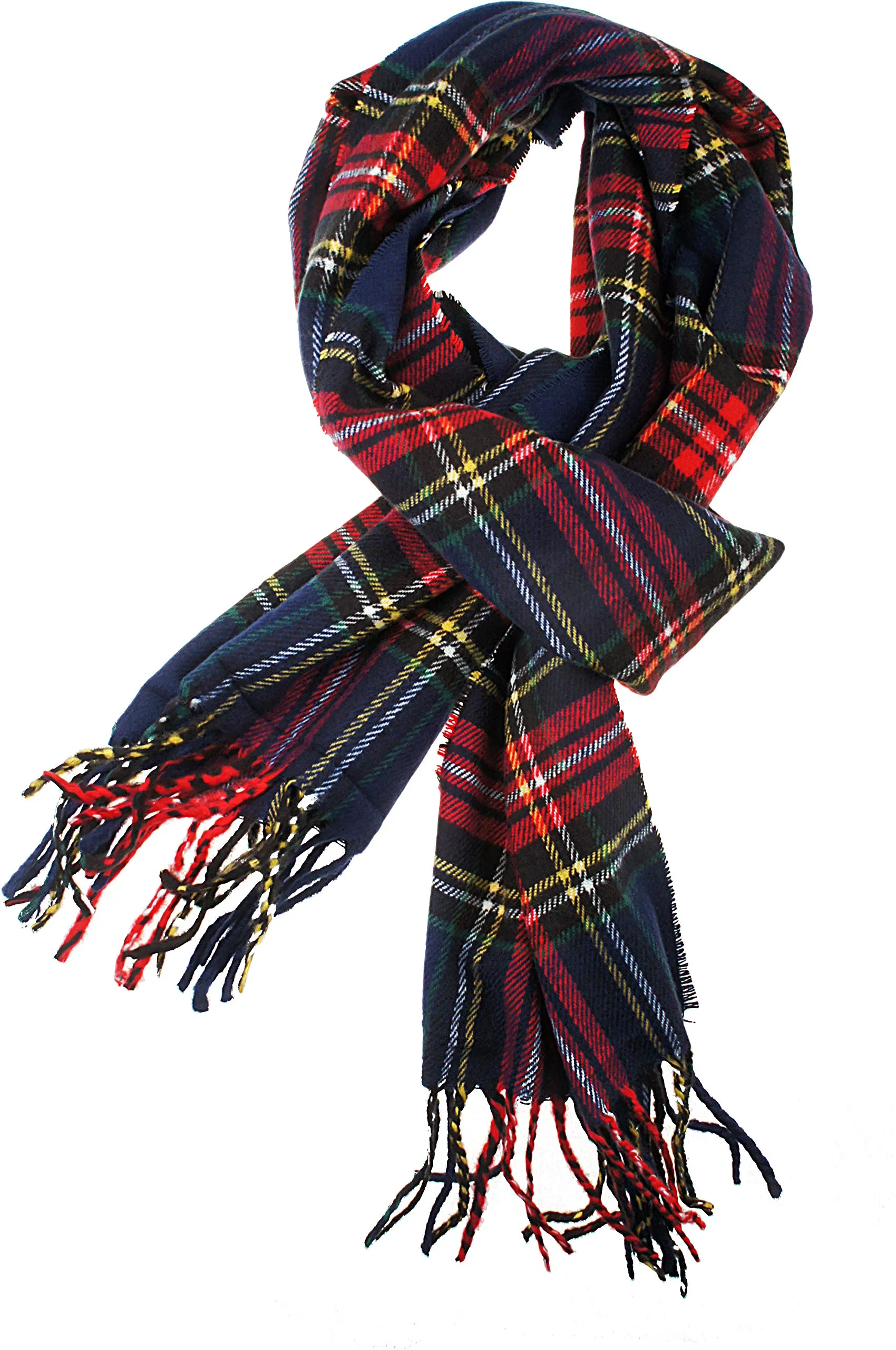 Soft Light Weight Plaid Cashmere Scarf