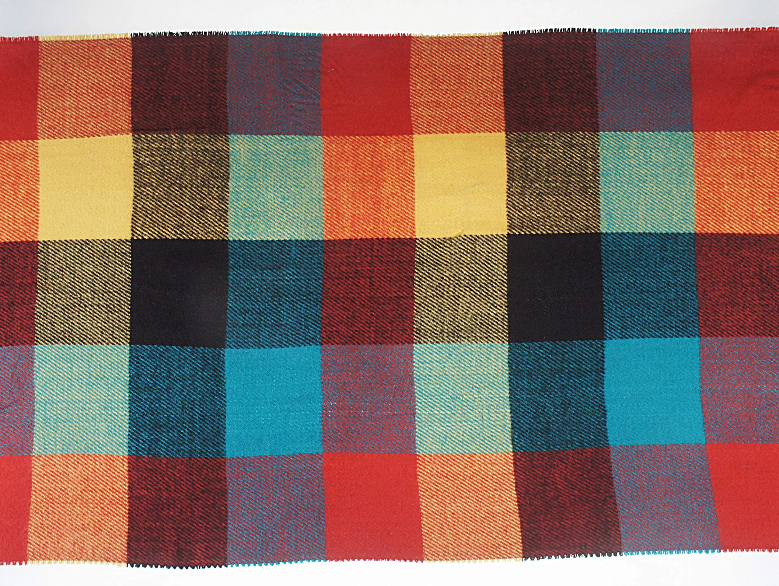 Soft Light Weight Plaid Cashmere Scarf