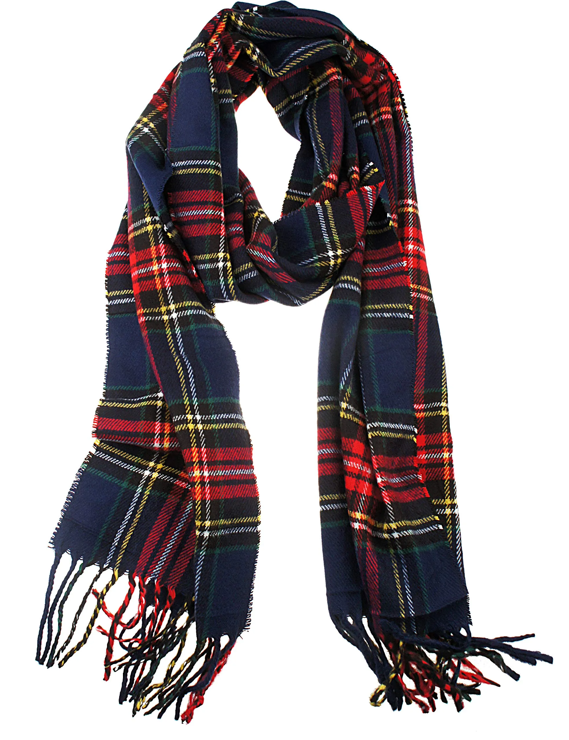 Soft Light Weight Plaid Cashmere Scarf