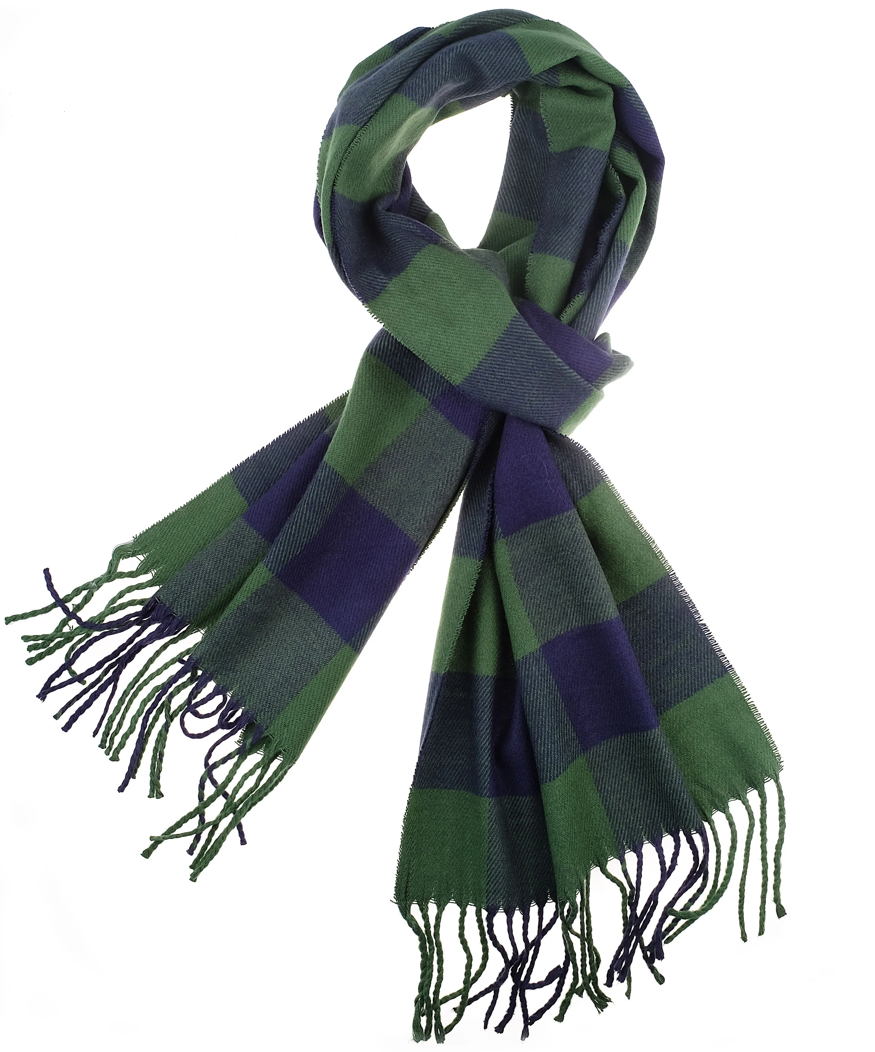 Soft Light Weight Plaid Cashmere Scarf