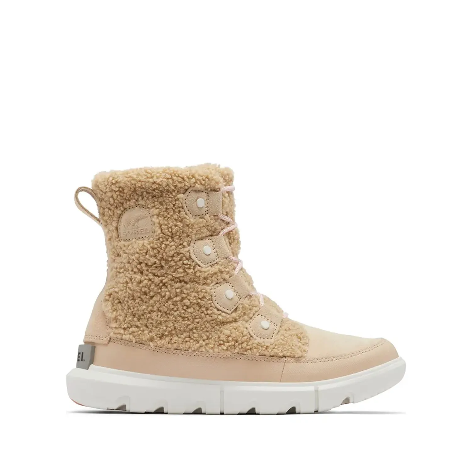 Sorel Women's Explorer II Joan Cozy in Nova Sand, Sea Salt