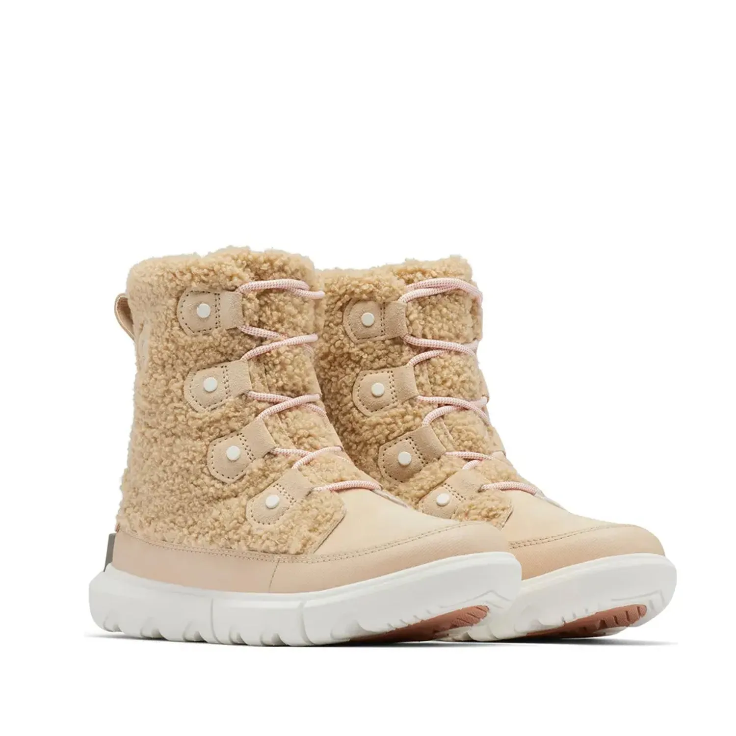 Sorel Women's Explorer II Joan Cozy in Nova Sand, Sea Salt