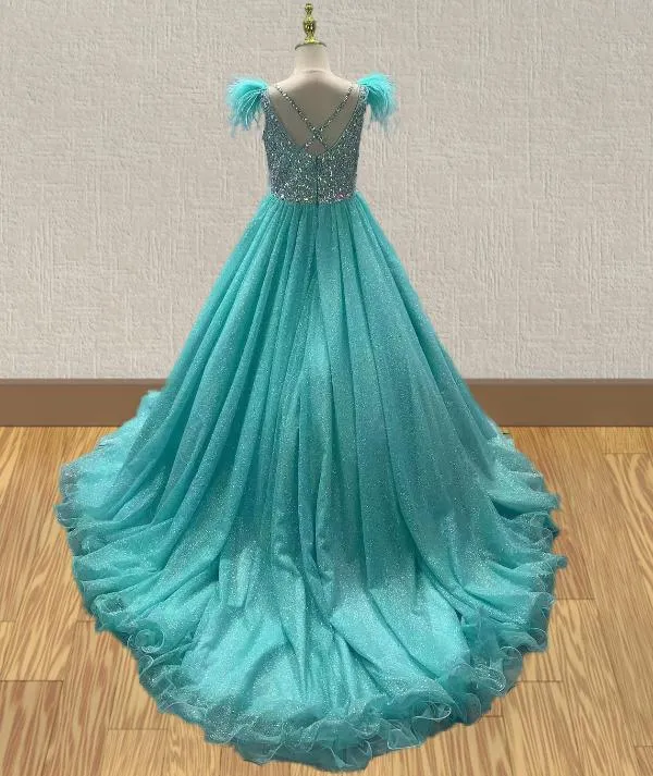 Sparkly Beaded Bodice Princess Stunning Evening Gown