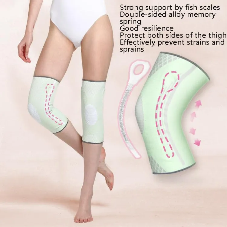 Sports Knee Pads Training Running Knee Thin Protective Cover, Specification: L(Sakura Powder)