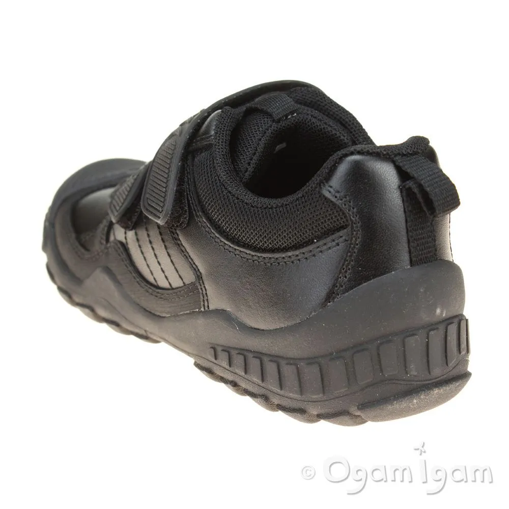 Start-rite Extreme Pri Boys Black School Shoe