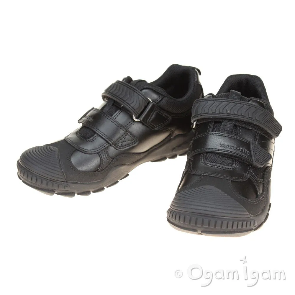 Start-rite Extreme Pri Boys Black School Shoe